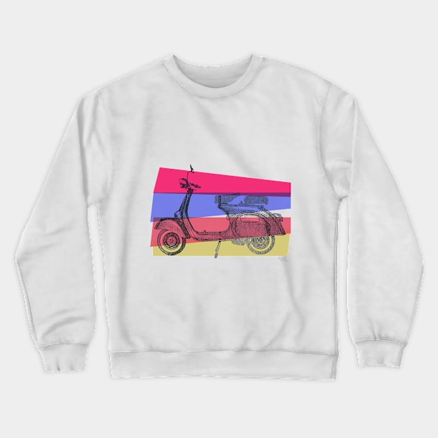 Scooter fifties style Crewneck Sweatshirt by AaaahEeeekStudio